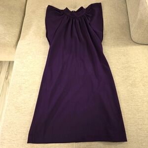 Calvin Klein Flutter Purple Sleeveless Dress Size 6 Knee Length No Flaws